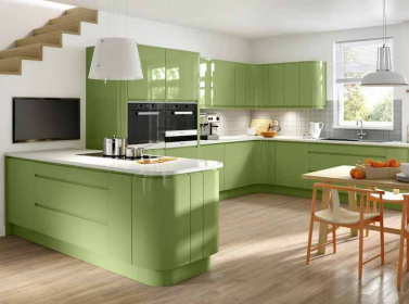 Green Gloss Kitchen