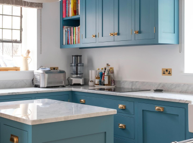Painted Kitchen Blue 500