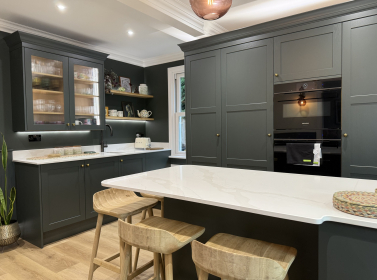 Painted Kitchen Dark Green 105