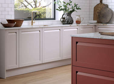 Painted Kitchen Pink
