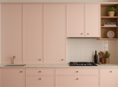 Painted Kitchen Pink 6