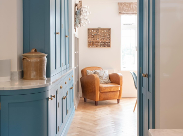Painted kitchen Blue 501