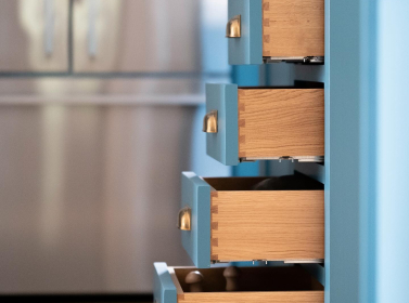 Painted kitchen Blue 503