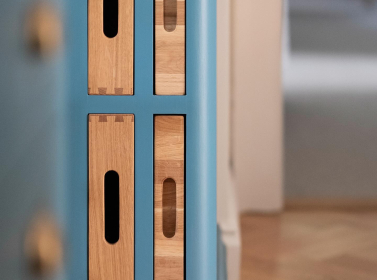 Painted kitchen Blue 505