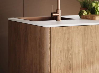 Wood Kitchen Brown Oak 53