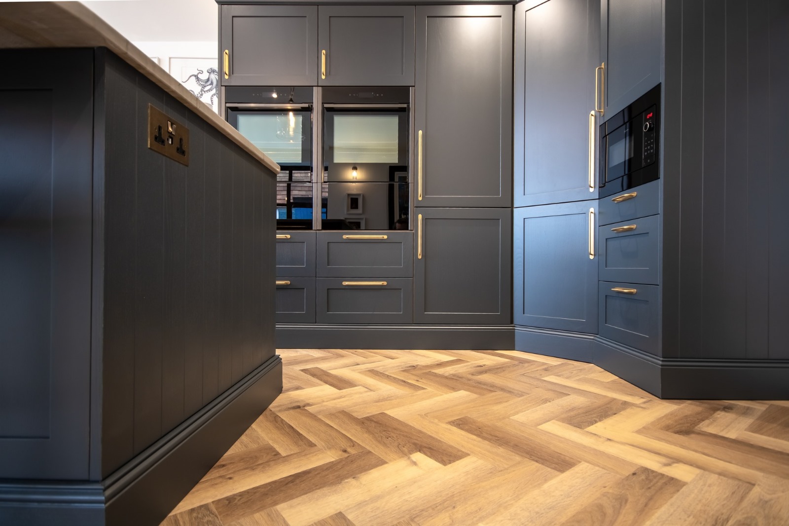 Painted Kitchen Blue 98.2