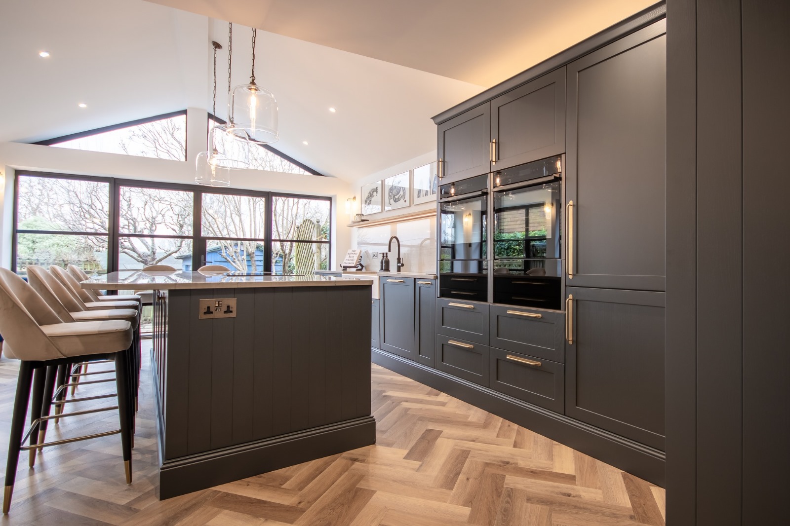 Painted Kitchen Blue 98.3