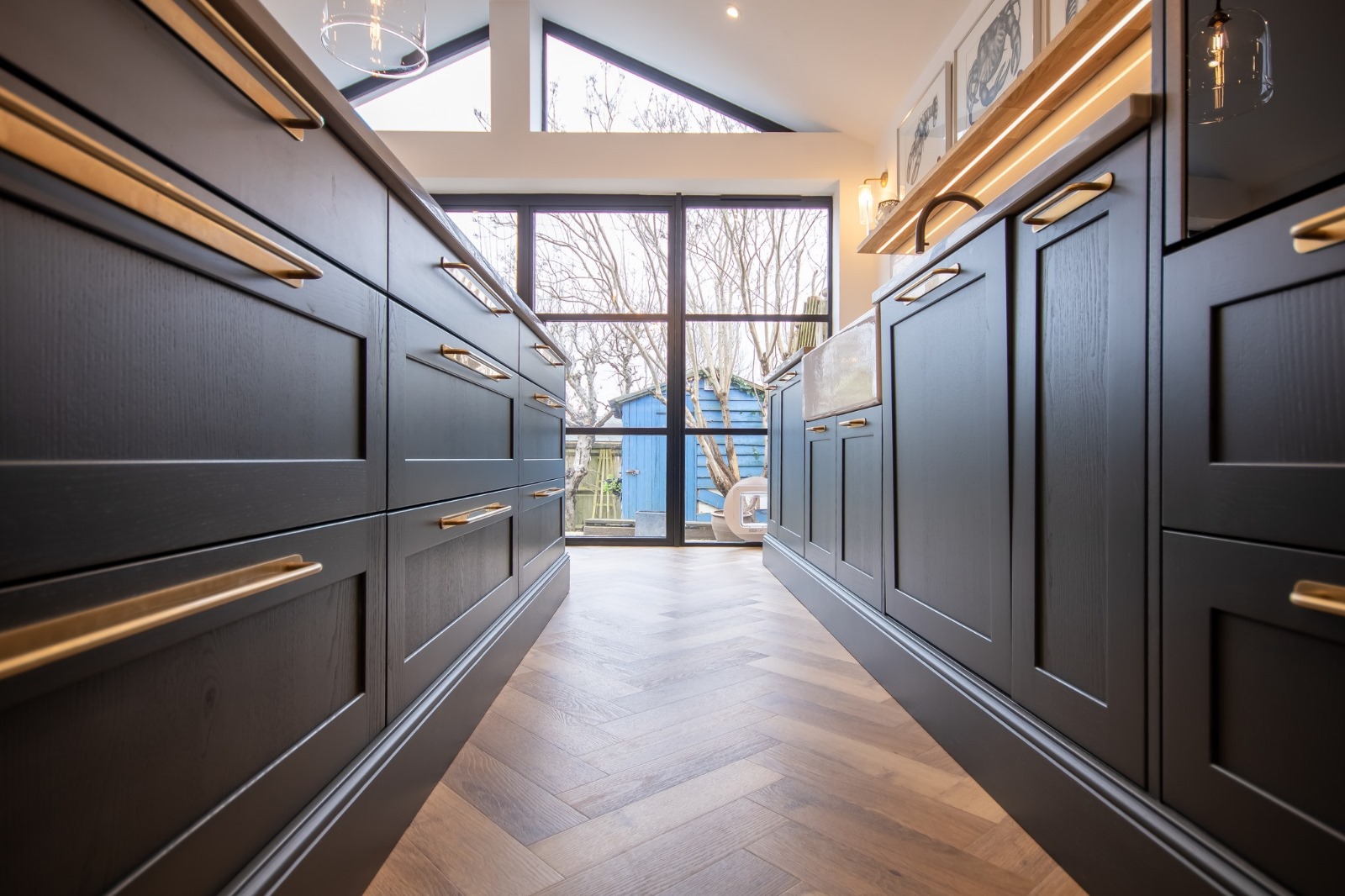 Painted Kitchen Blue 98.4