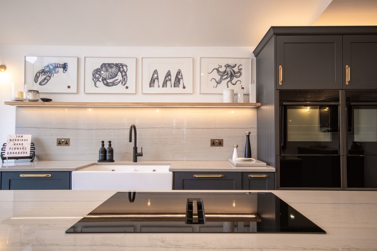 Painted Kitchen Blue 98.7