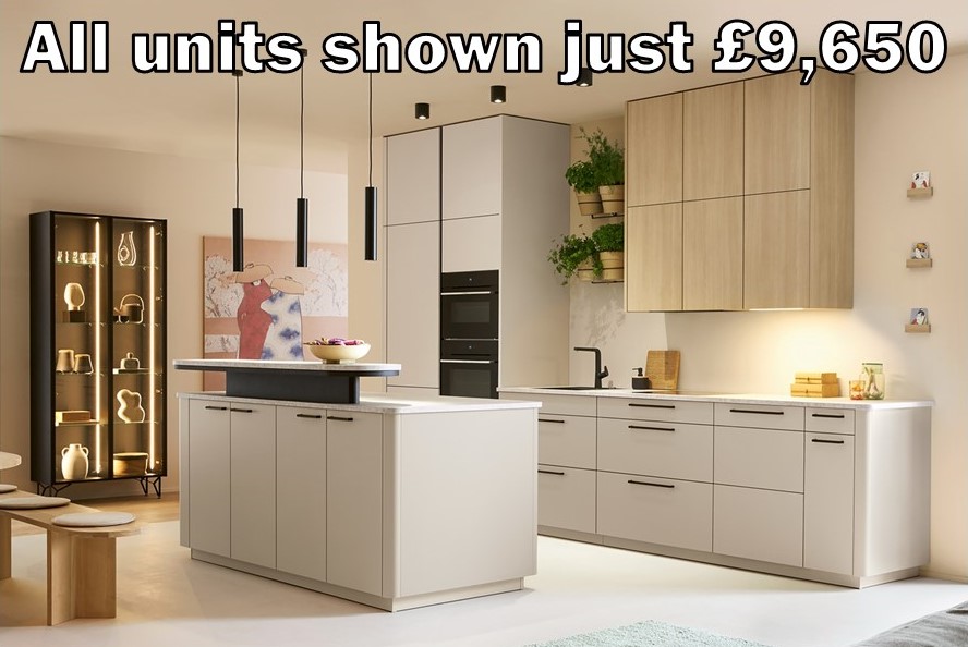 taupe matt kitchen 1