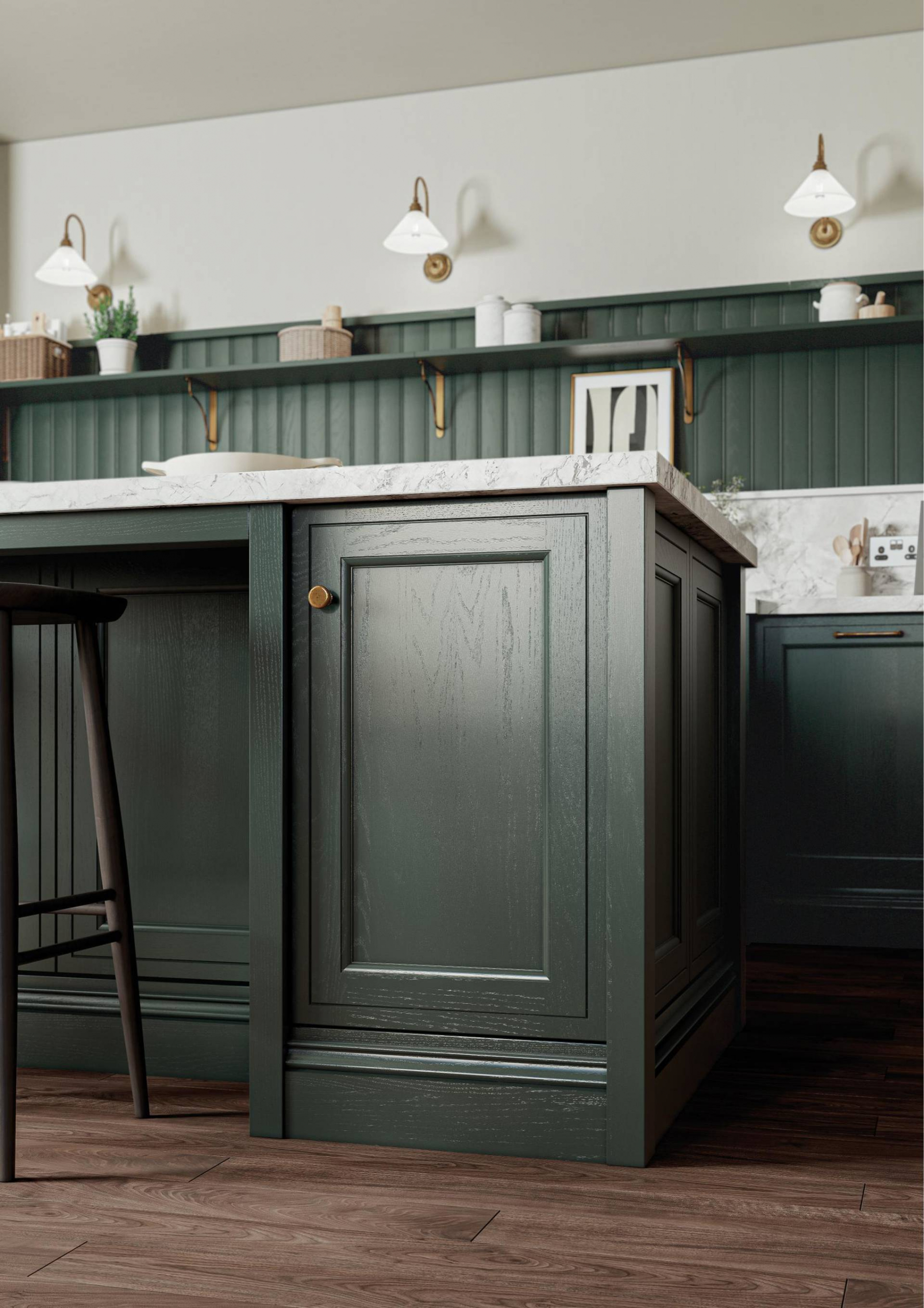 mock in frame kitchen 30.4