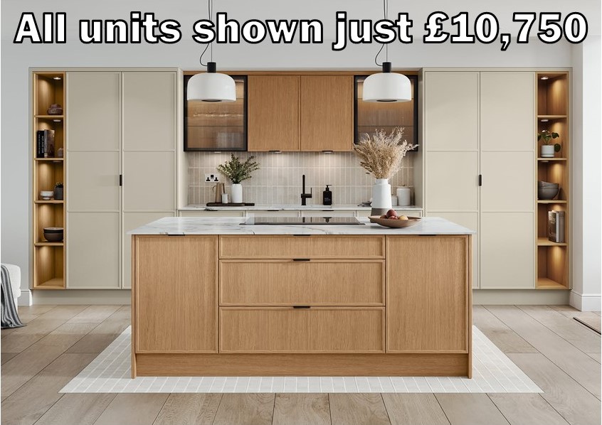 oak micro shaker kitchen 100.1