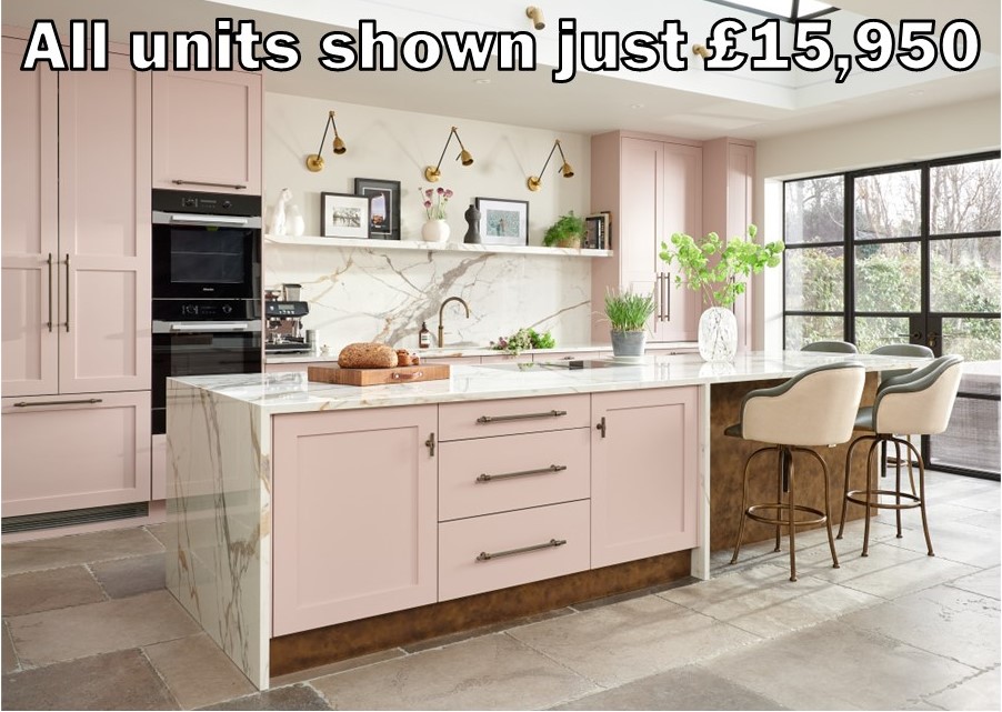 Pink Shaker Kitchen 100.1