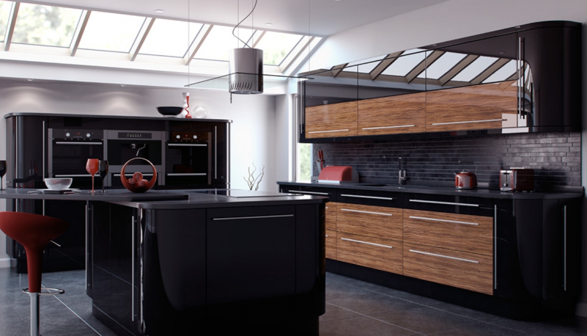 Black Olivewood Gloss Kitchen