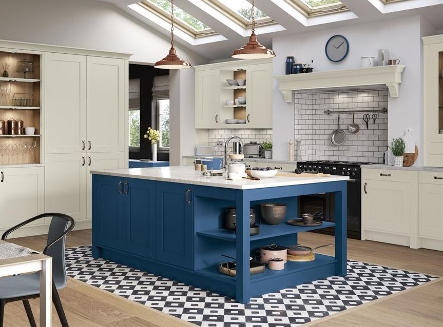 Country Kitchen Blue