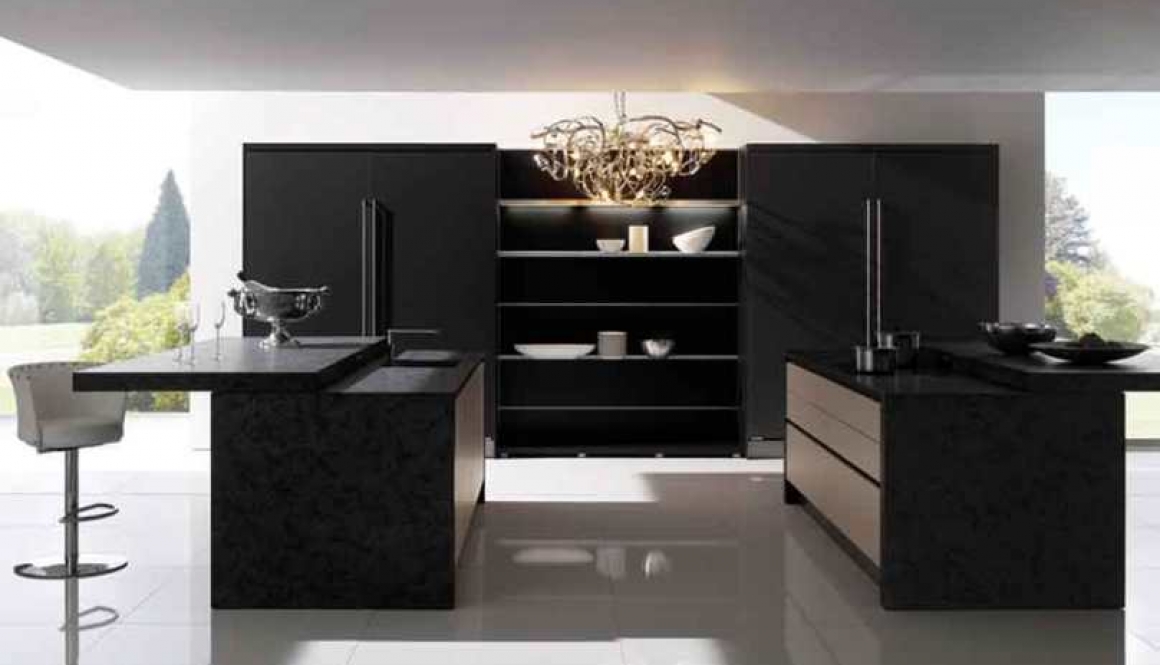 Designer Kitchen Black Stone