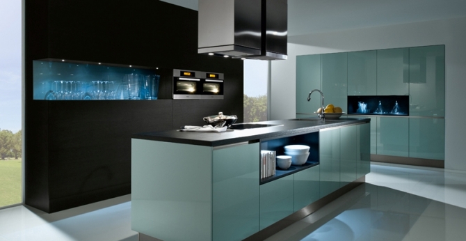 Designer Kitchen Blue