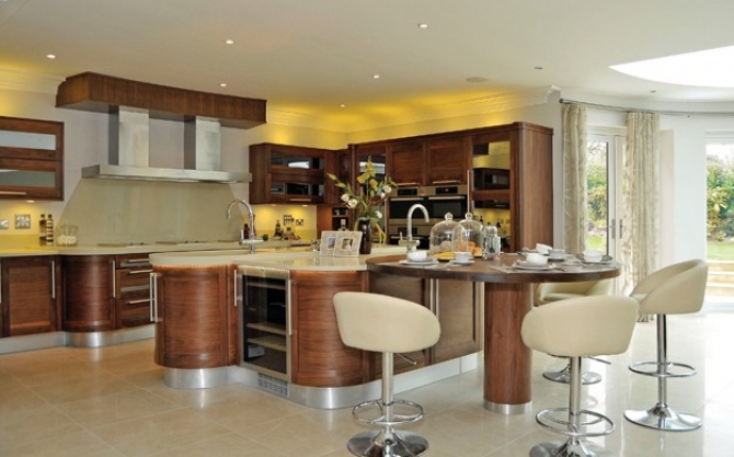 Designer Kitchen Walnut 9