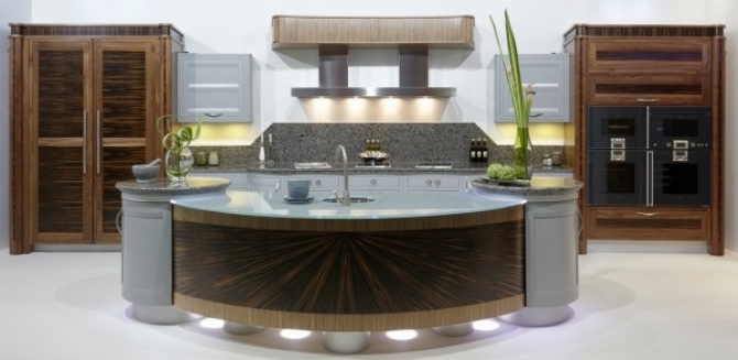 Designer Kitchen Walnut Ebony