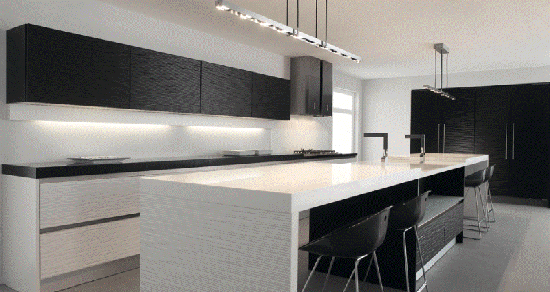 Designer kitchen Black White