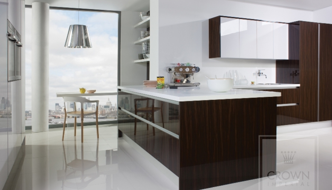 Ebony White Gloss Kitchen