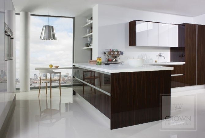 Ebony White Gloss Kitchen