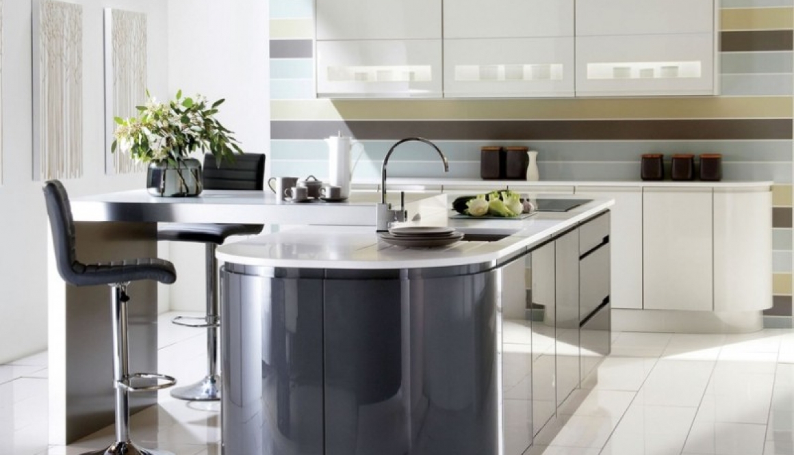 Graphite Grey Porcelain Gloss Kitchen