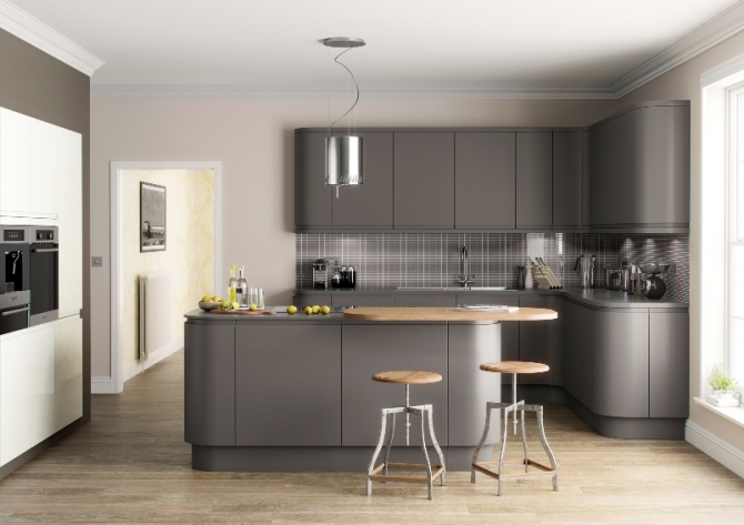 Matt Kitchen Dark Grey