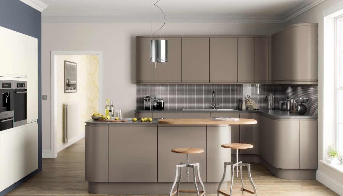 Matt Kitchen Brown Grey