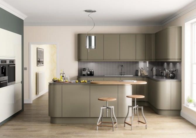 Matt Kitchen Olive 5