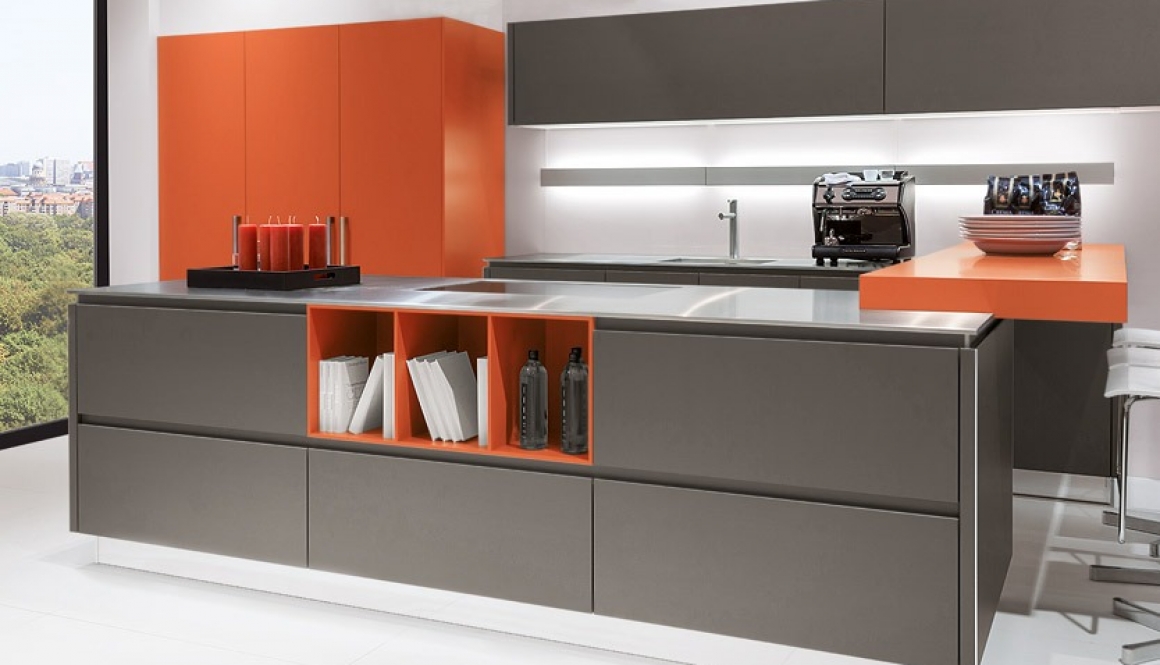 Matt Kitchen Silver Brown Orange