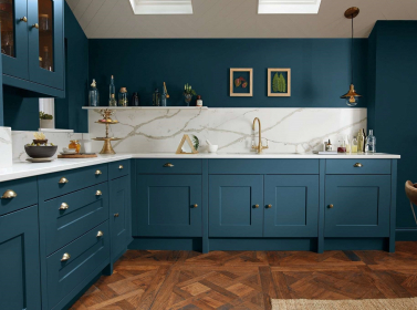 Painted Kitchen Blue
