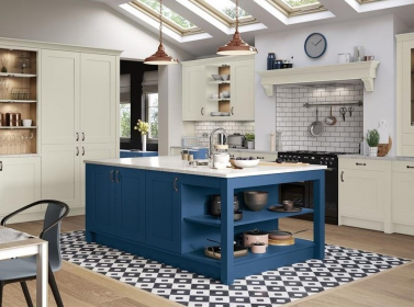 Painted Kitchen Blue