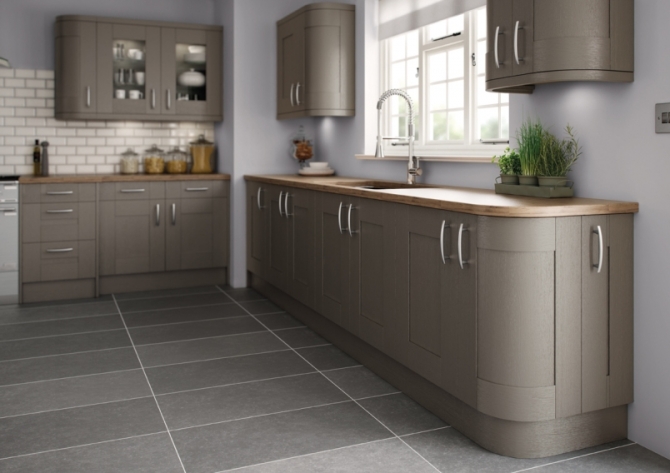 Painted Kitchen Dark Grey