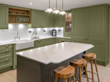 Painted Kitchen Green