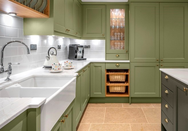 Painted Kitchen Green
