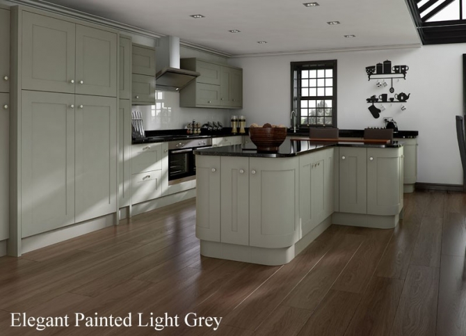 Painted Kitchen Light Grey