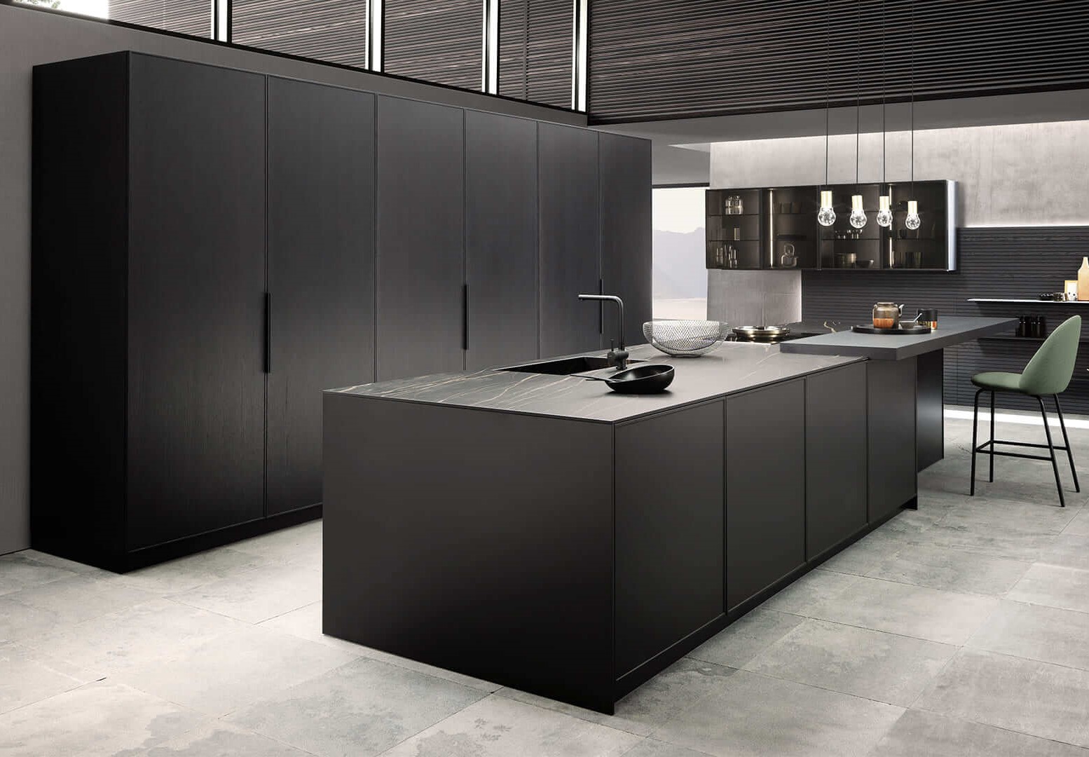 pedini designer lacquer kitchen