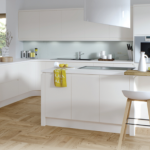 Porcelain matt handleless kitchen