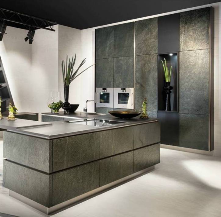 German kitchen brand launches stunning stone veneer kitchen