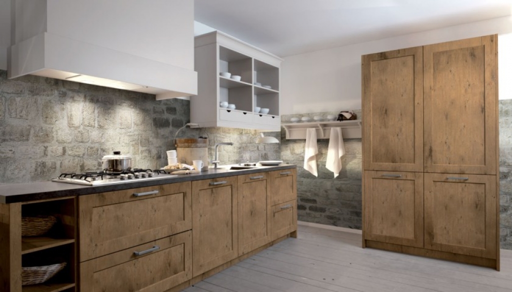 Wood Kitchen Old Wild Oak