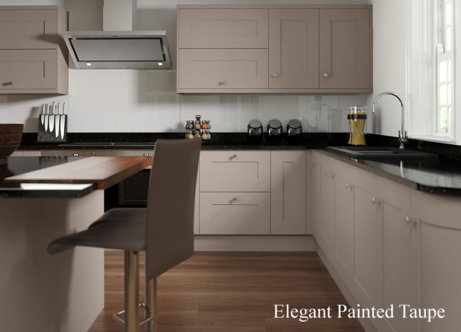Painted Kitchen Taupe